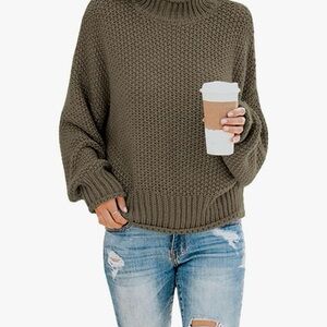 Cozy Olive Green Women's Sweater